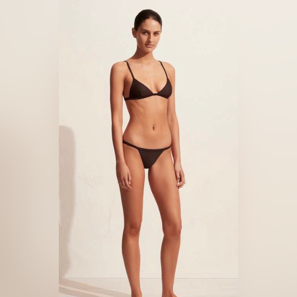 NWT Matteau Petite Brief Bikini Bottom in Carob
